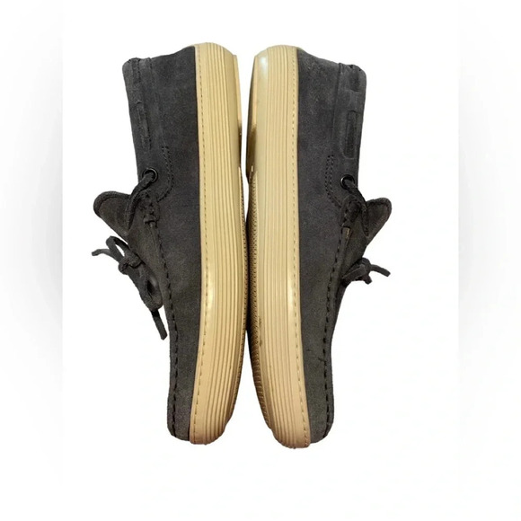 TOD'S Laccetto Marlin Hyannisport Boat Shoe Blue Gray Sz 6.5 - Picture 4 of 9